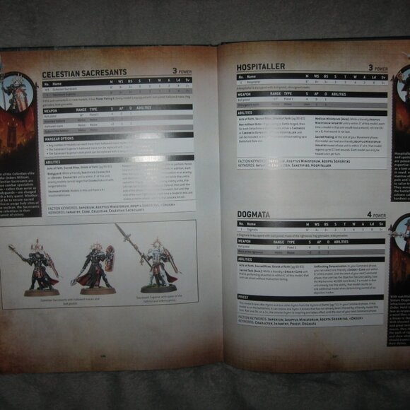 Warhammer Hardcover Book 40,000 40K Codex: Adepta Sororitas 2409A7 - Picture 10 of 11